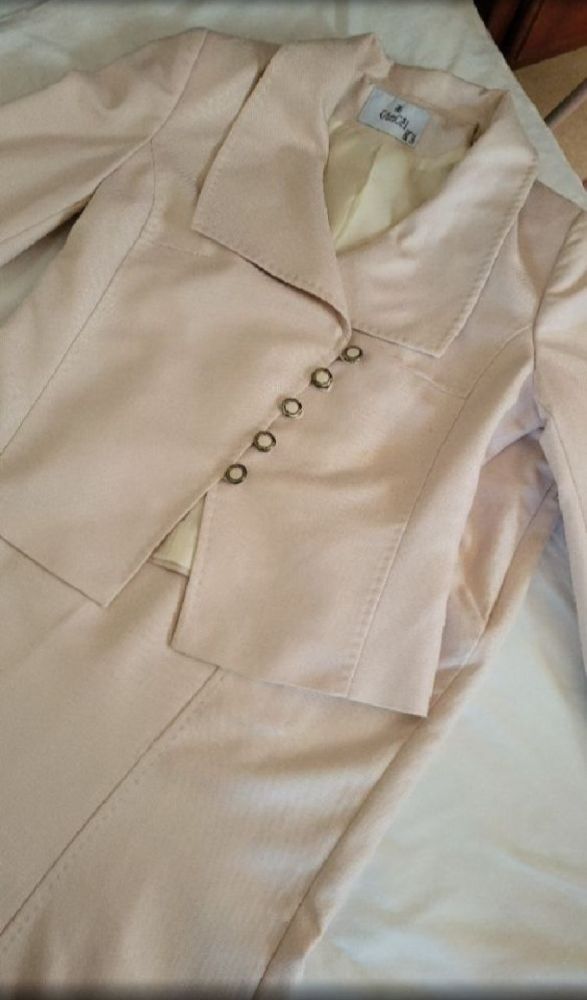 Ensemble Tailleur Chic Veste et Jupe Longue Güncel