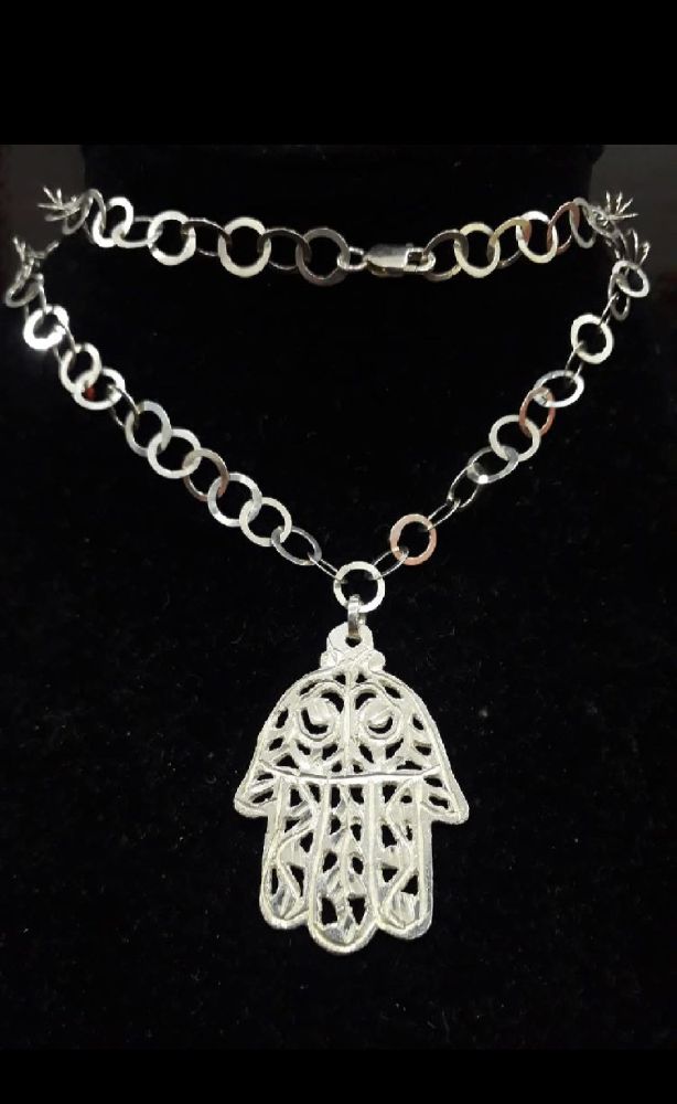 Collier Khomsa avec Boucles d'Oreille