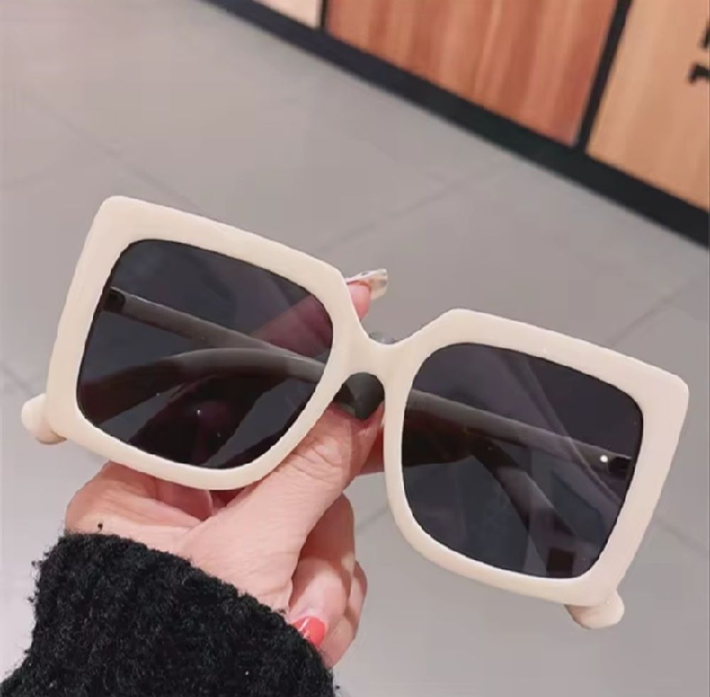 Lunette Solaire Blanche Carré 