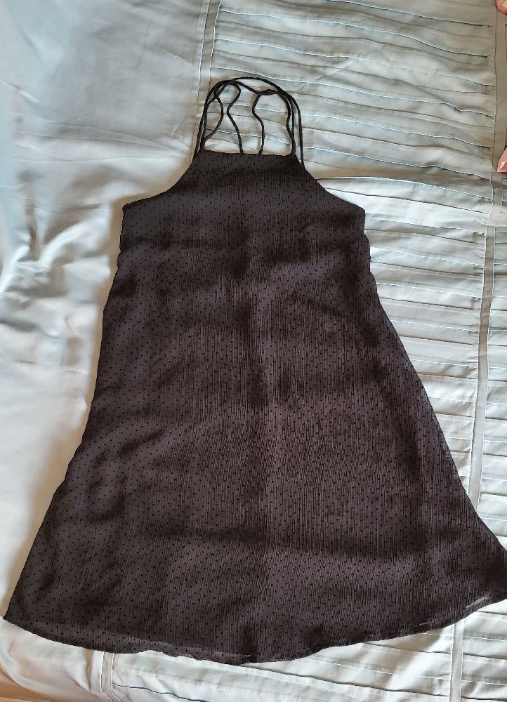 Petite Robe Noire Bretelles Dos Nu Mango