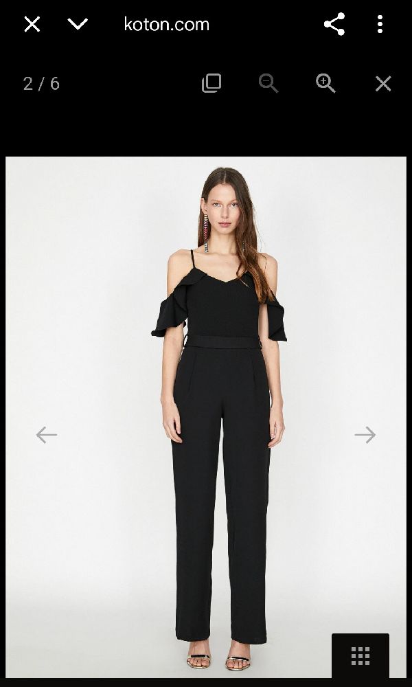 Combinaison Noire Koton Party Wear