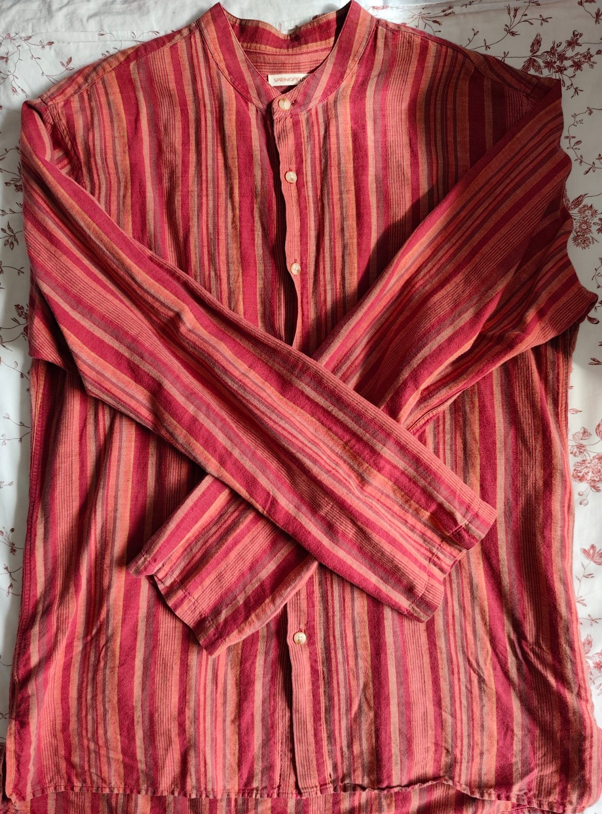 Chemise Springfield style kurta, col mao