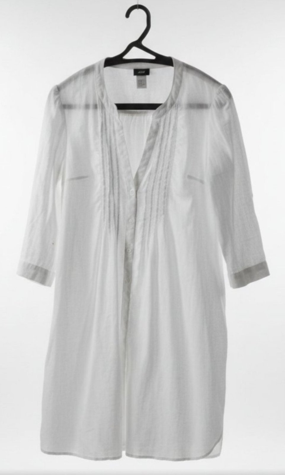 Robe chemise en lin avec ceinture en cuir tressé H&M