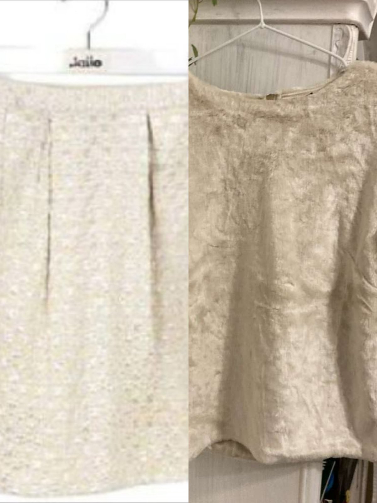 Jupe Pimkie et blouse H&M en fourrure neufs