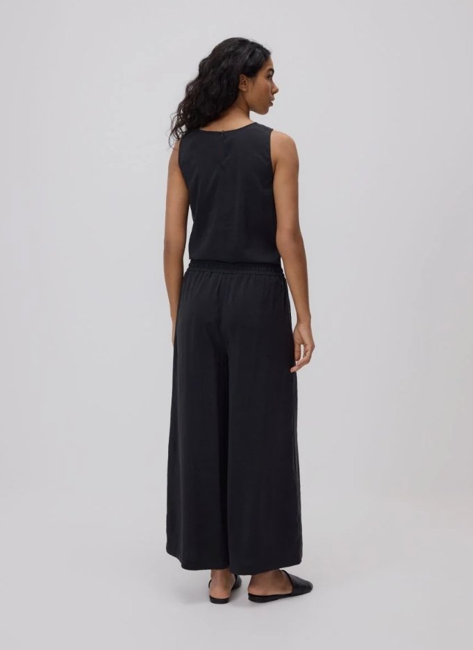 Lot crop pantalon large avec chemise 