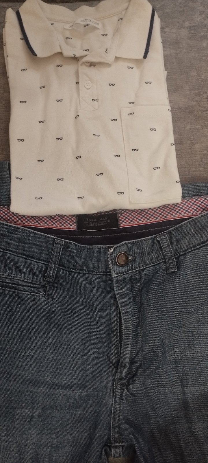 Lot pantalon et polo ZARA