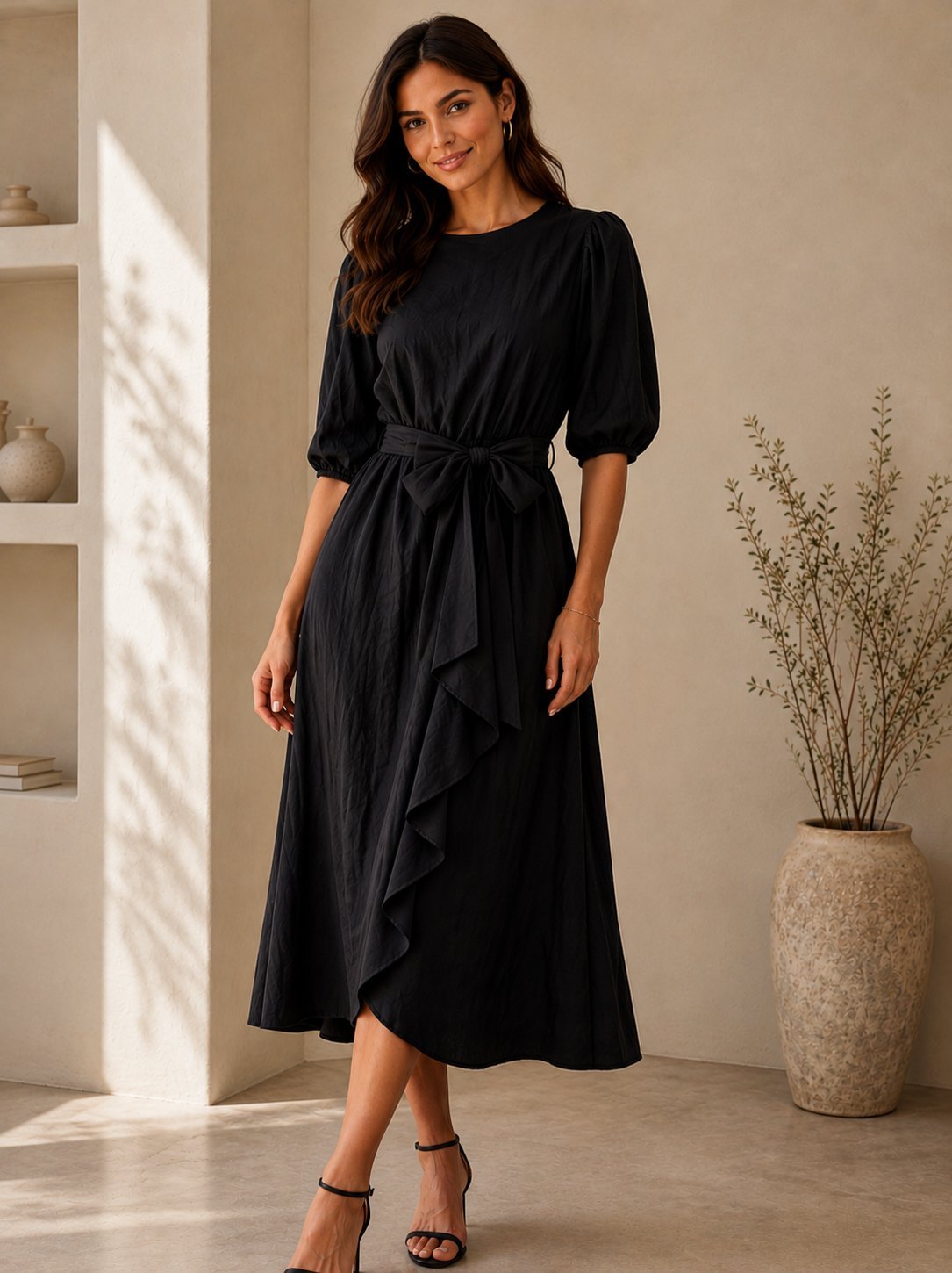 Sublime robe avec ceinture 