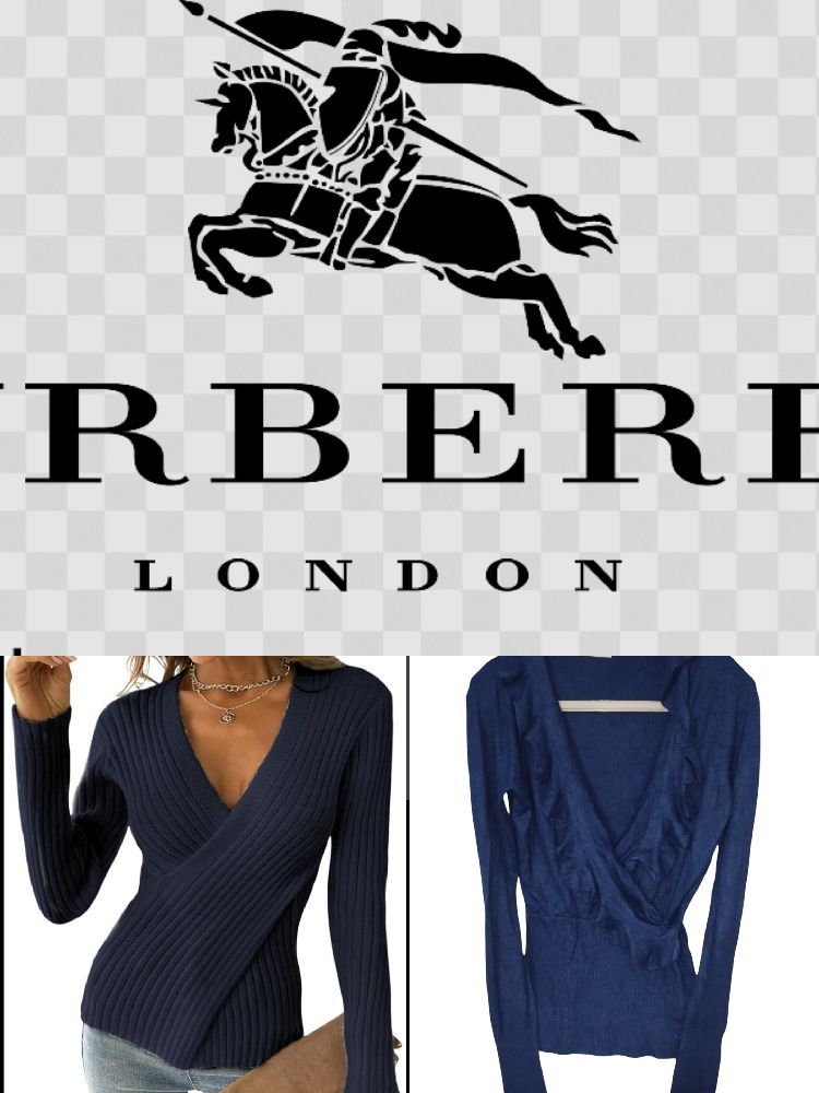 Pull croisé Burberry 45% laine et 10% cachemire tout neuf 