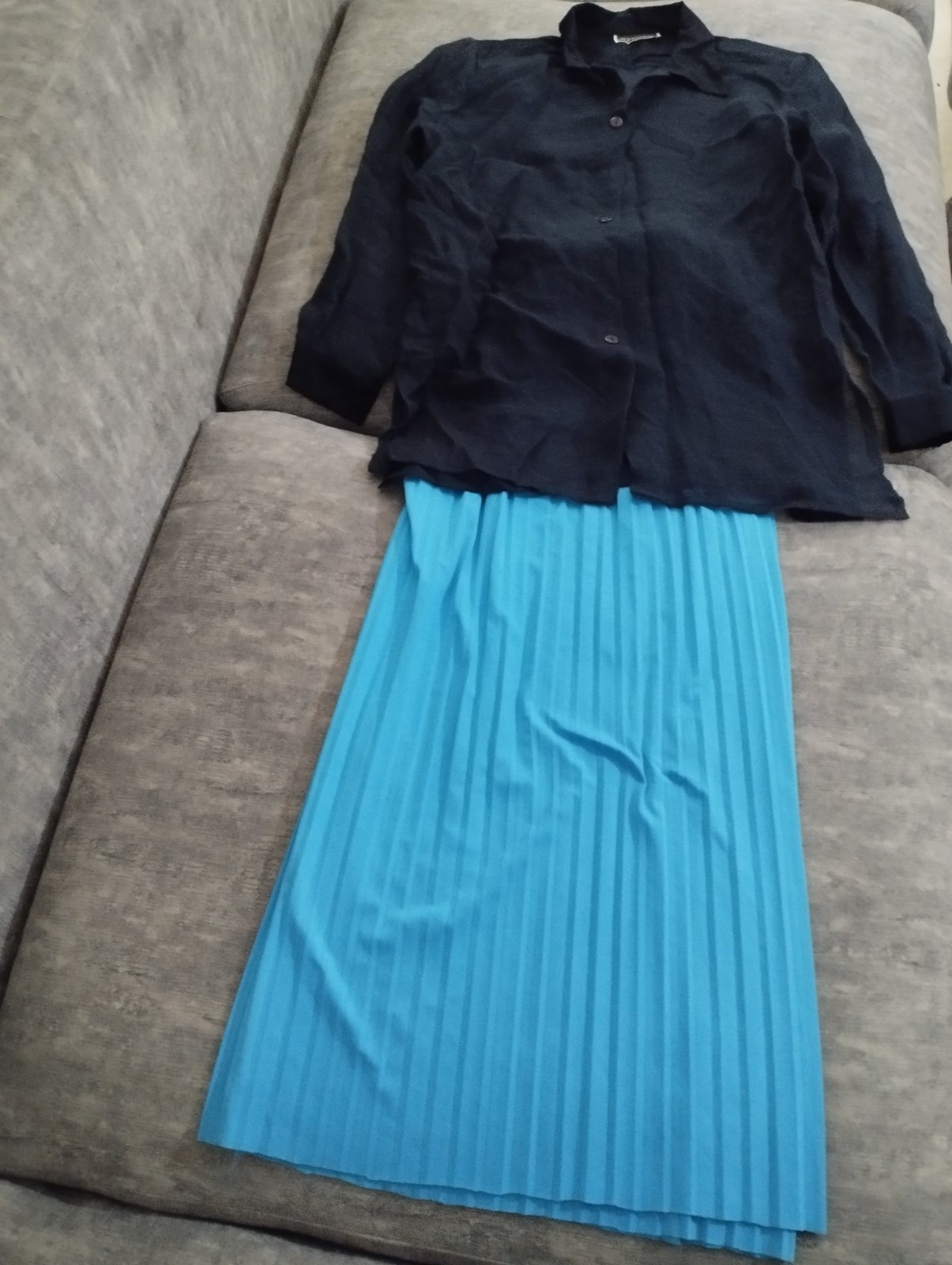 Lot chemise transparente d'été tissu comme du lin et un pantalon très large