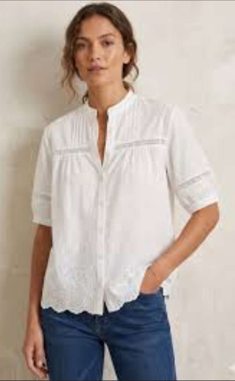 Chemise blanche en lin de la marque 100% Lino