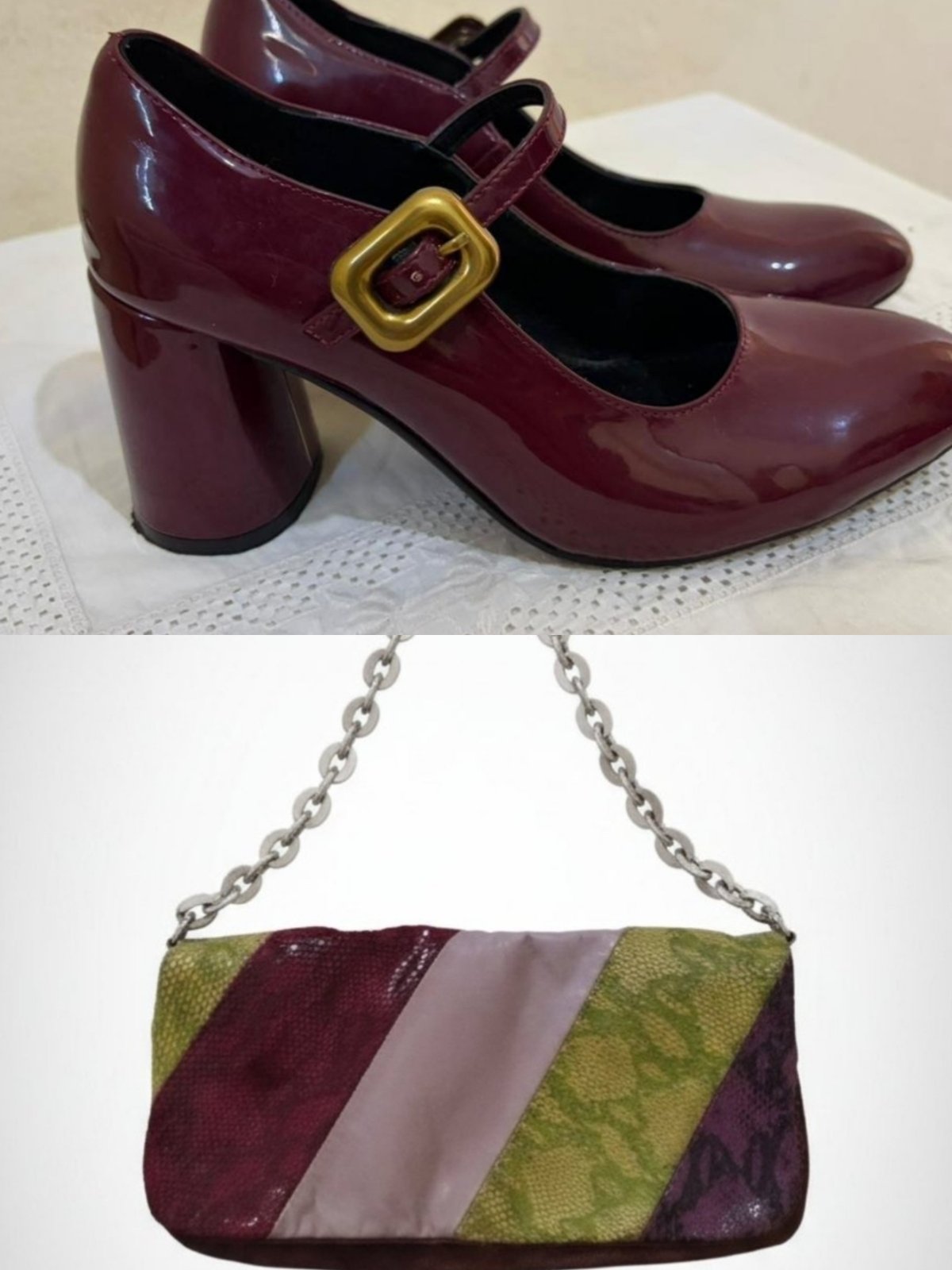 Lot escarpins joliesse et sac MAXMARA vrai cuir 