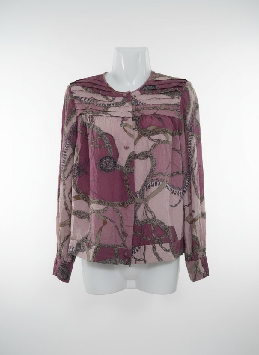 Chemise style Gucci en soie 
