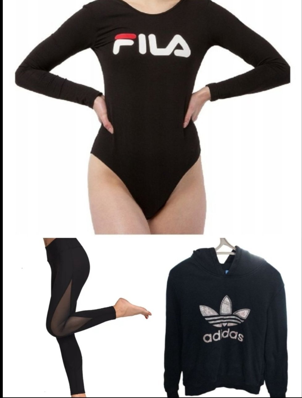 Lot de sport avec le body avec étiquette et le reste neufs