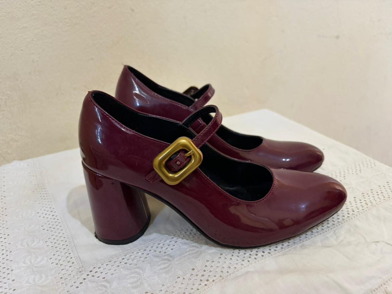 Talons heels rouge bordeau