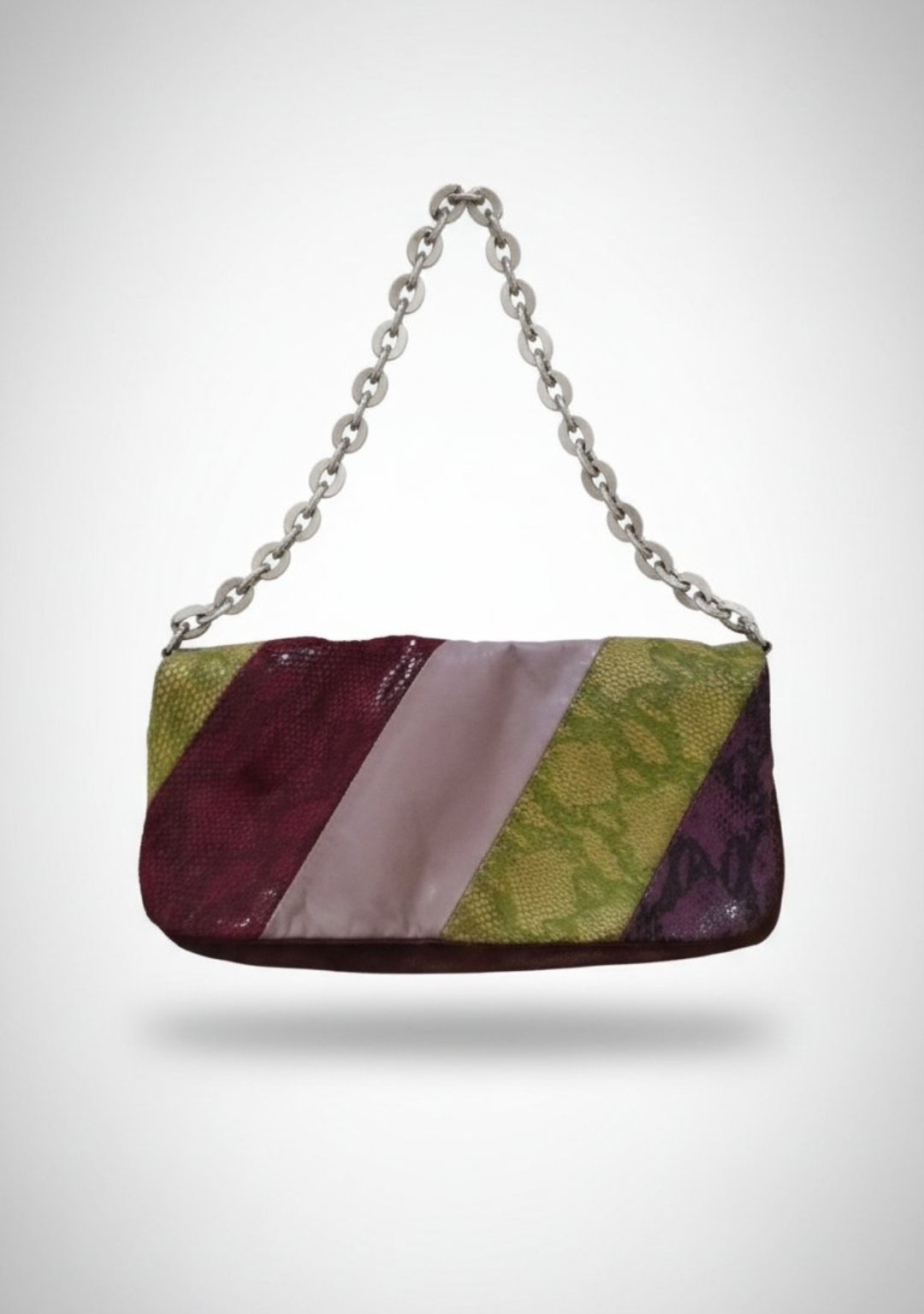 Sac à bandoulière MAXMARA en vrai cuir et toile 