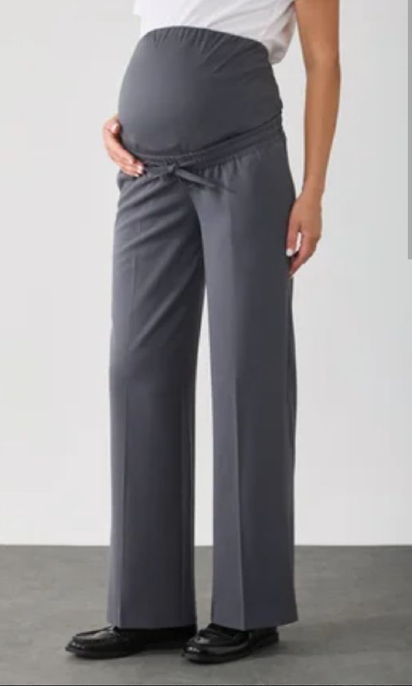 Pantalon de grossesse tissu d'hiver coupe droite 