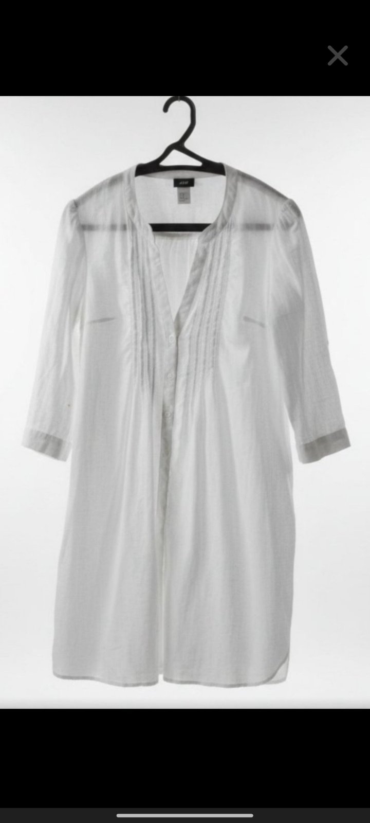 Chemise longue en lin 
