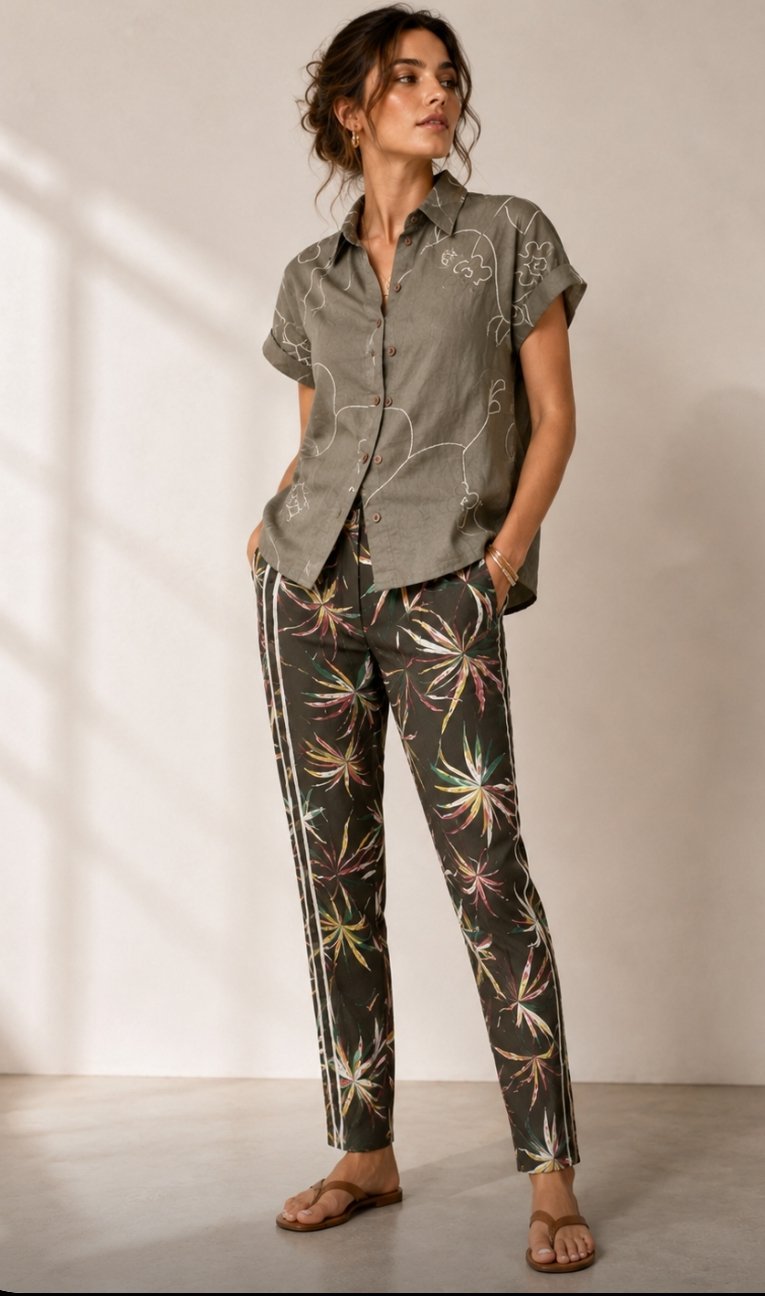 Lot de pantalon et chemise en lin neufs
