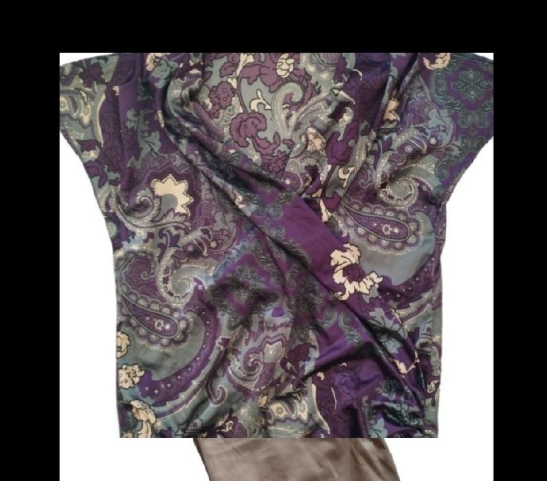 Pull croisé en satin de soie MORGAN