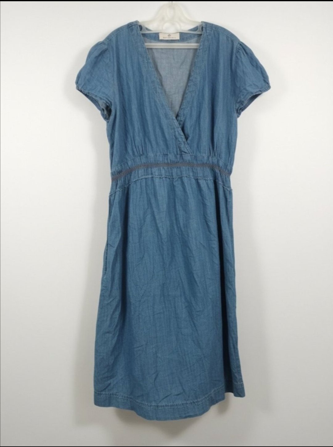 Robe en jeans leger avec taille élastique 