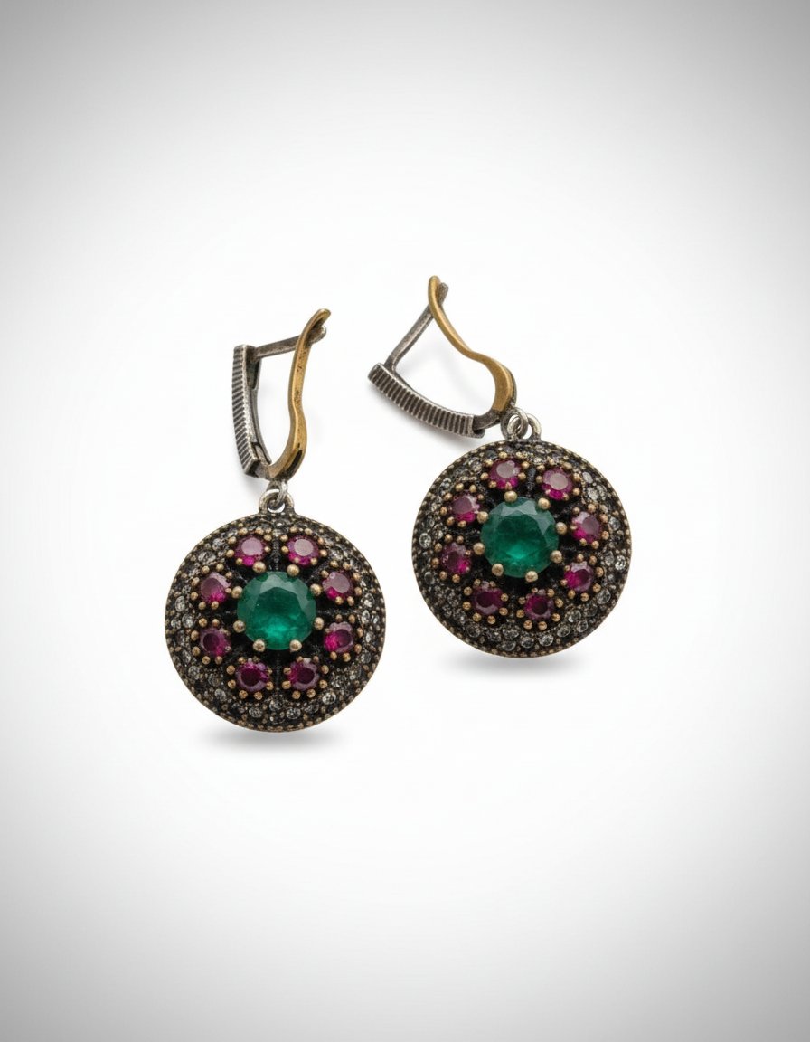 Sublimes boucles d'oreilles en argent 925