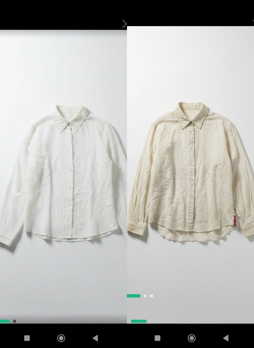 Lot de deux magnifiques chemise la première en 100% soie et la deuxième en cotton marque guess