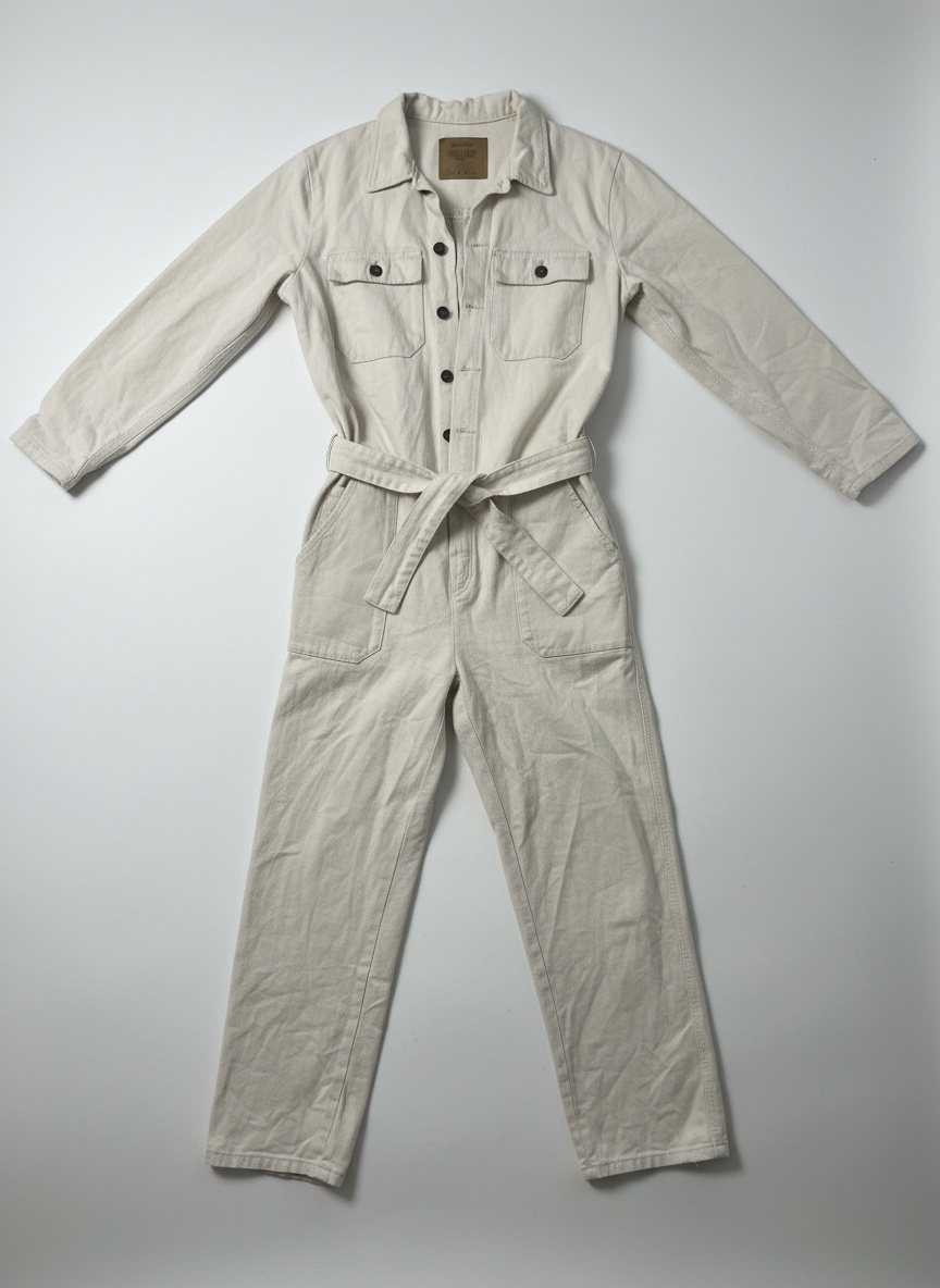 Combinaison jean beige