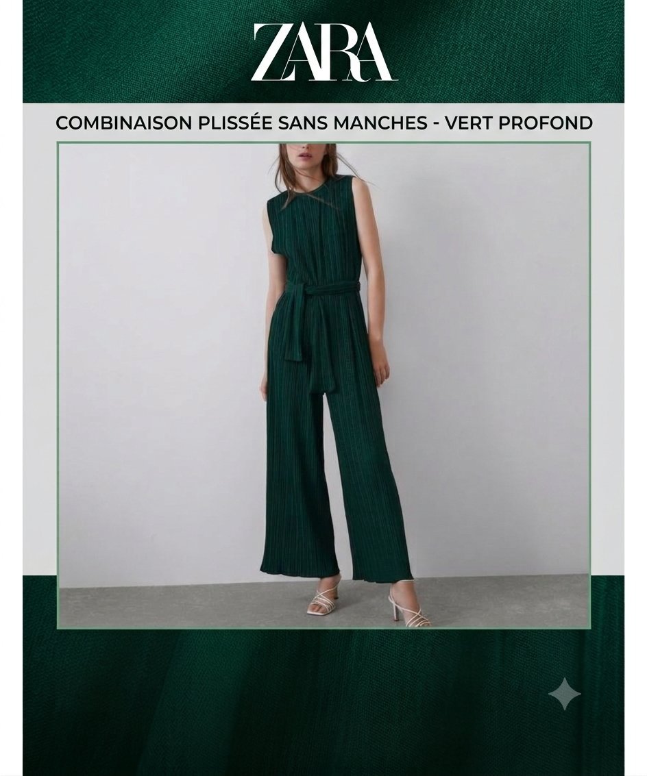 Combinaison zara avec ceinture – Élégante & fluide