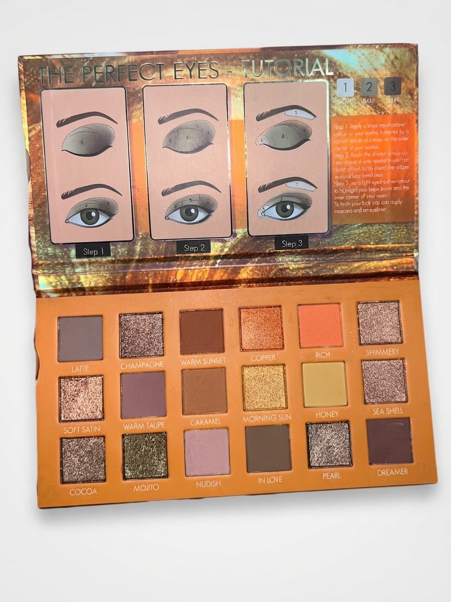 Palette de fards à paupières "Golden" - Fab Factory (18 couleurs)