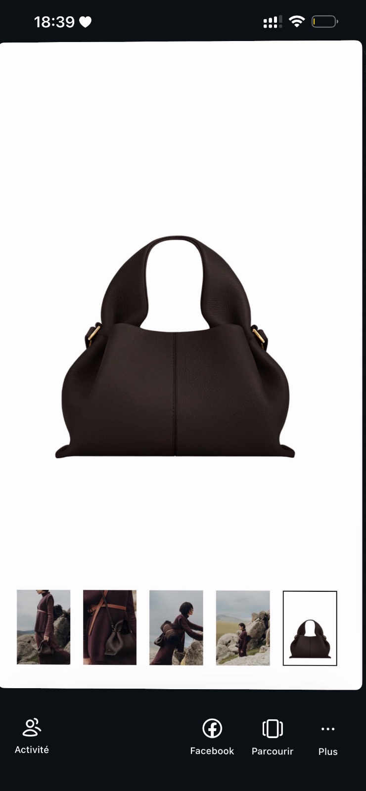 Sac polene marron 