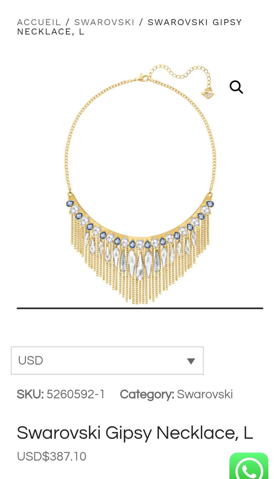 Collier Swarovski