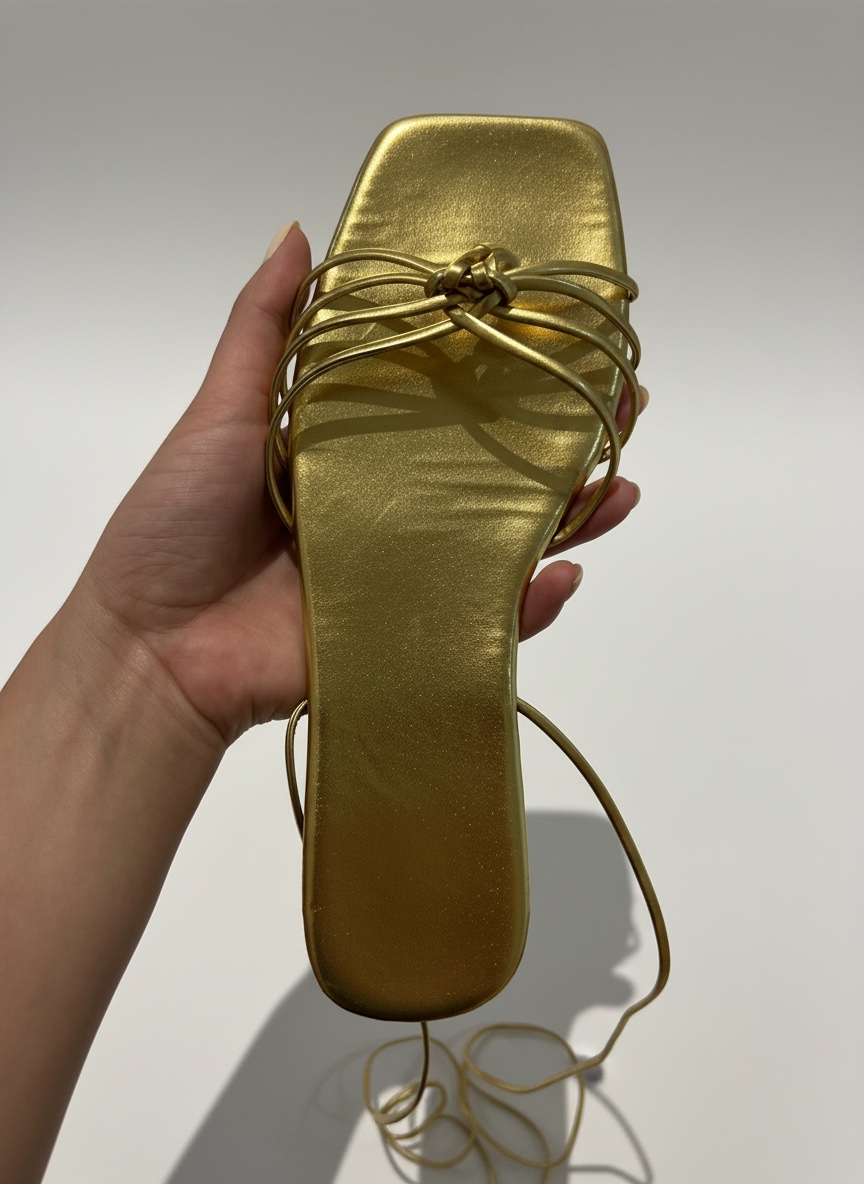Sandales doré