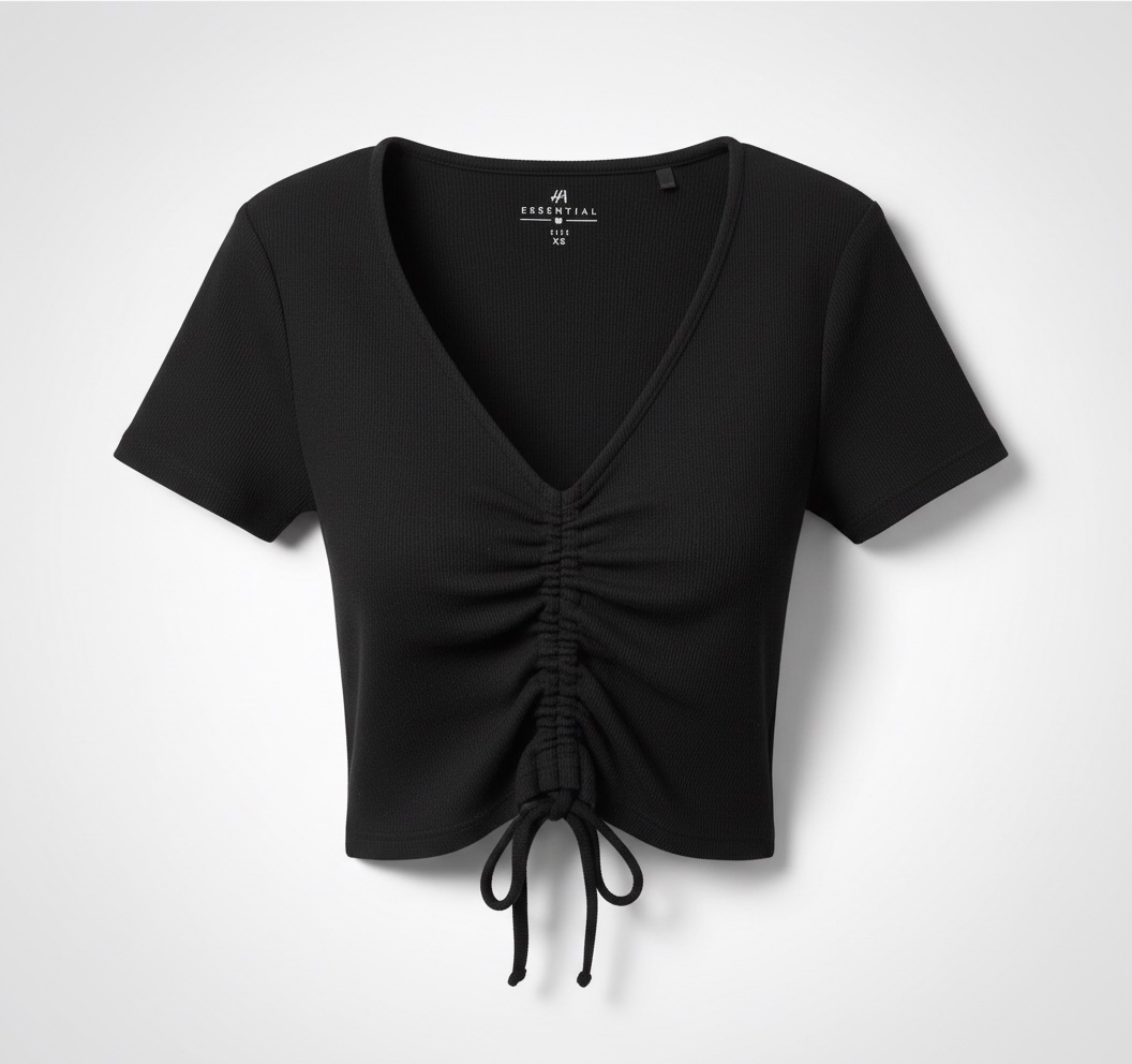 Crop top noir 