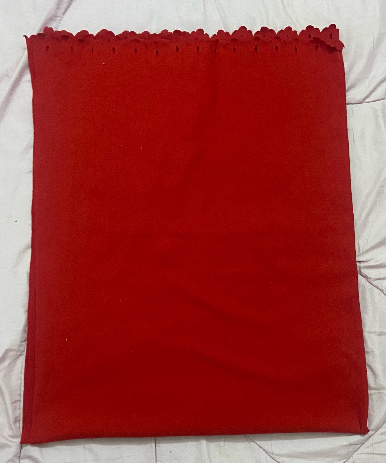 Linge de lit Plaide fine en  rouge sans defaut