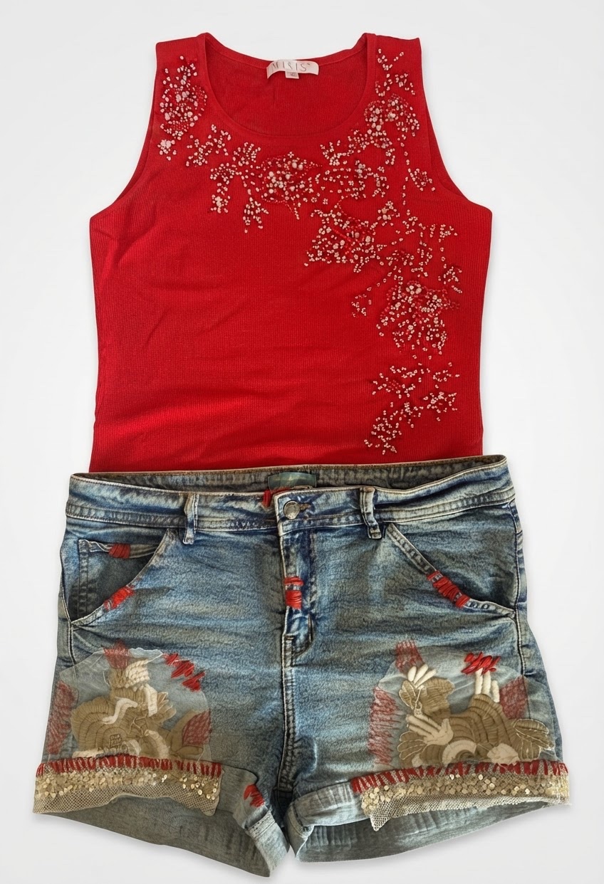 Magnifique short Antica Sartoria avec pull assorti offert