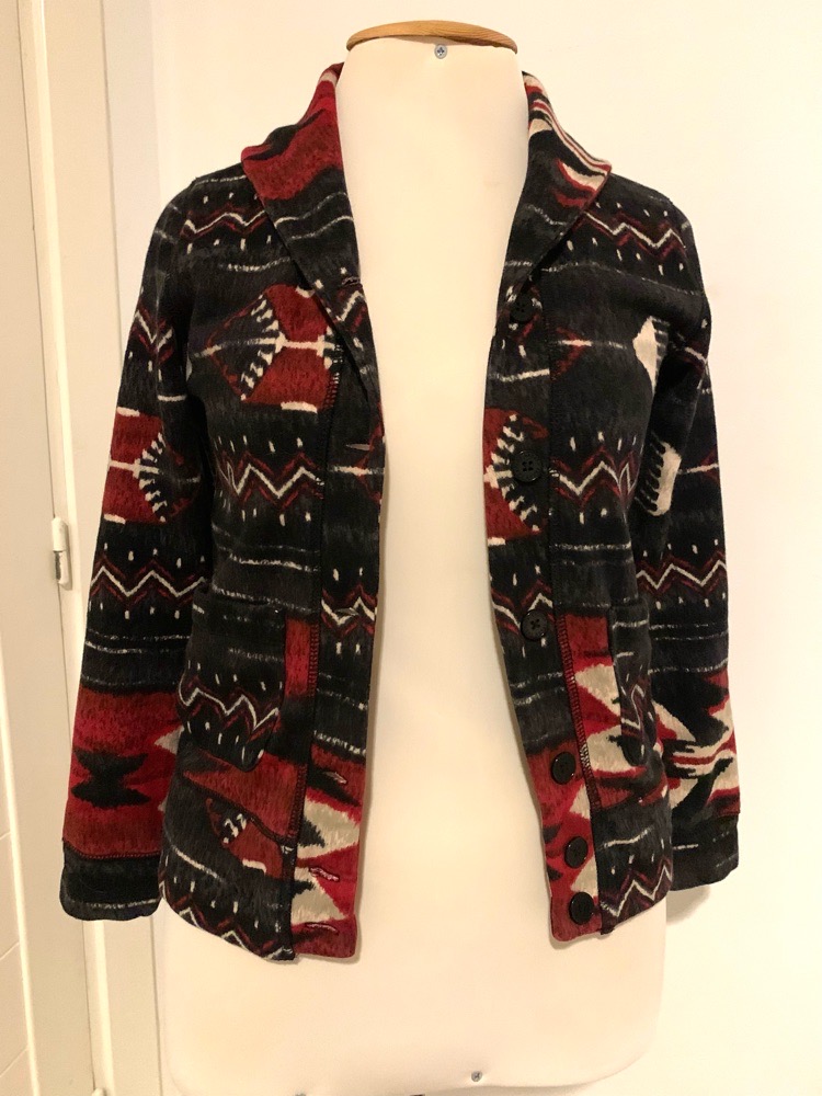 Cardigan Ralph Lauren motifs Aztèques