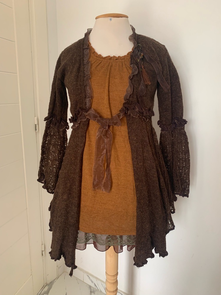 Lot robe + gilet style bohème