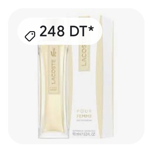 Eau de parfum de chez Lacoste