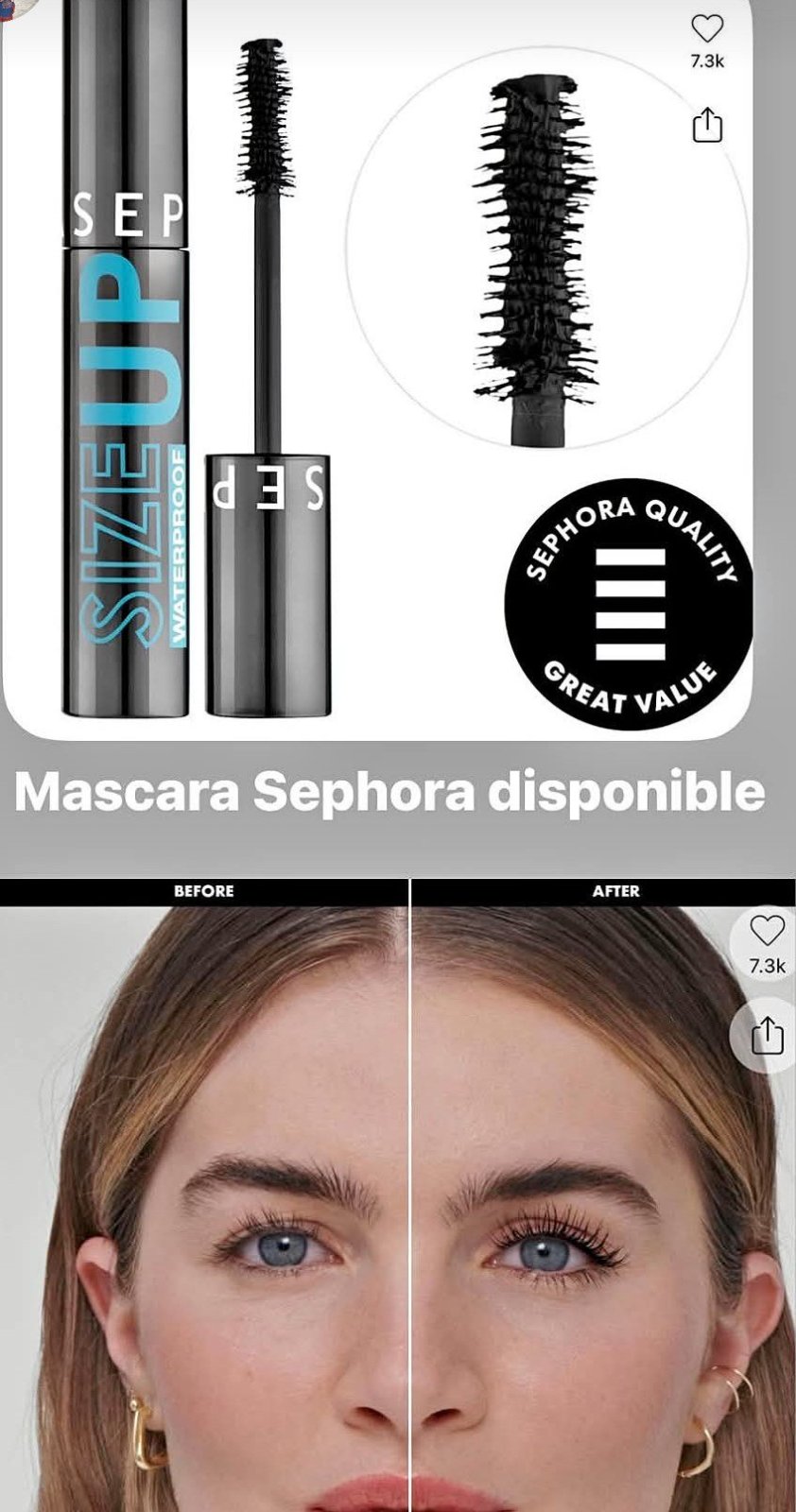 Mascara Sephora neuf volumineux pour les cils