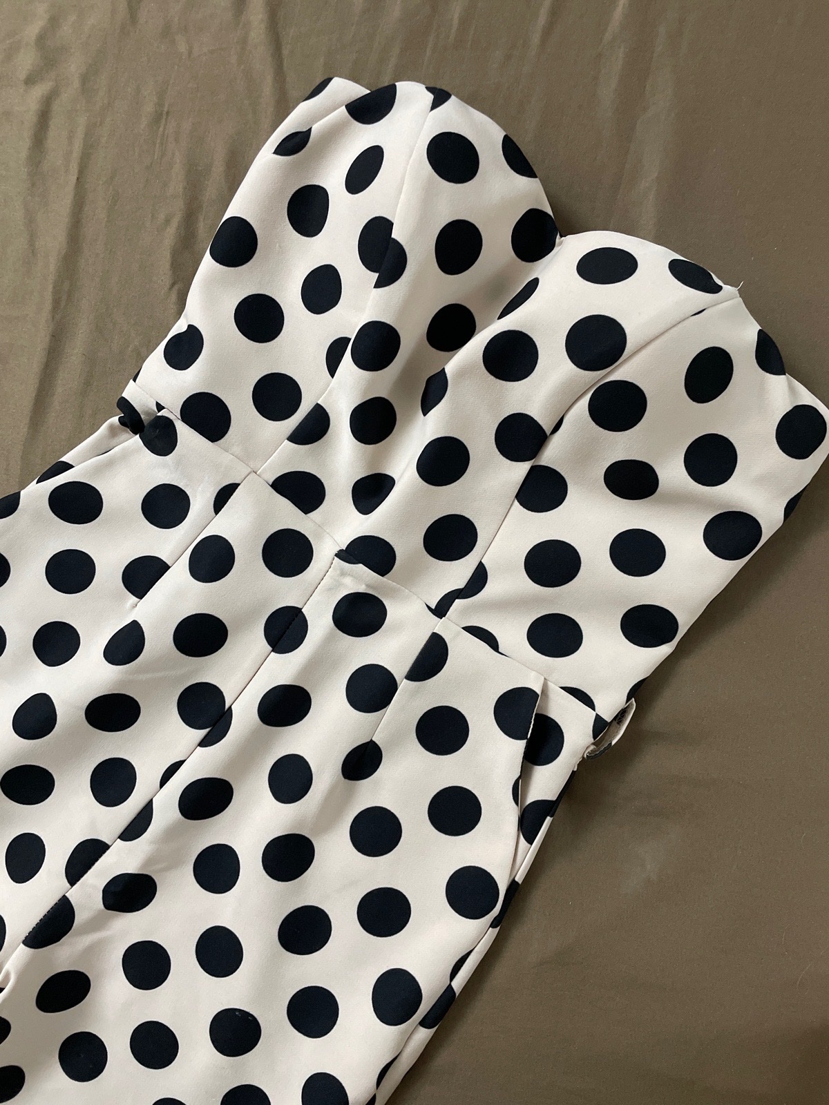 Combinaison a pois bustier