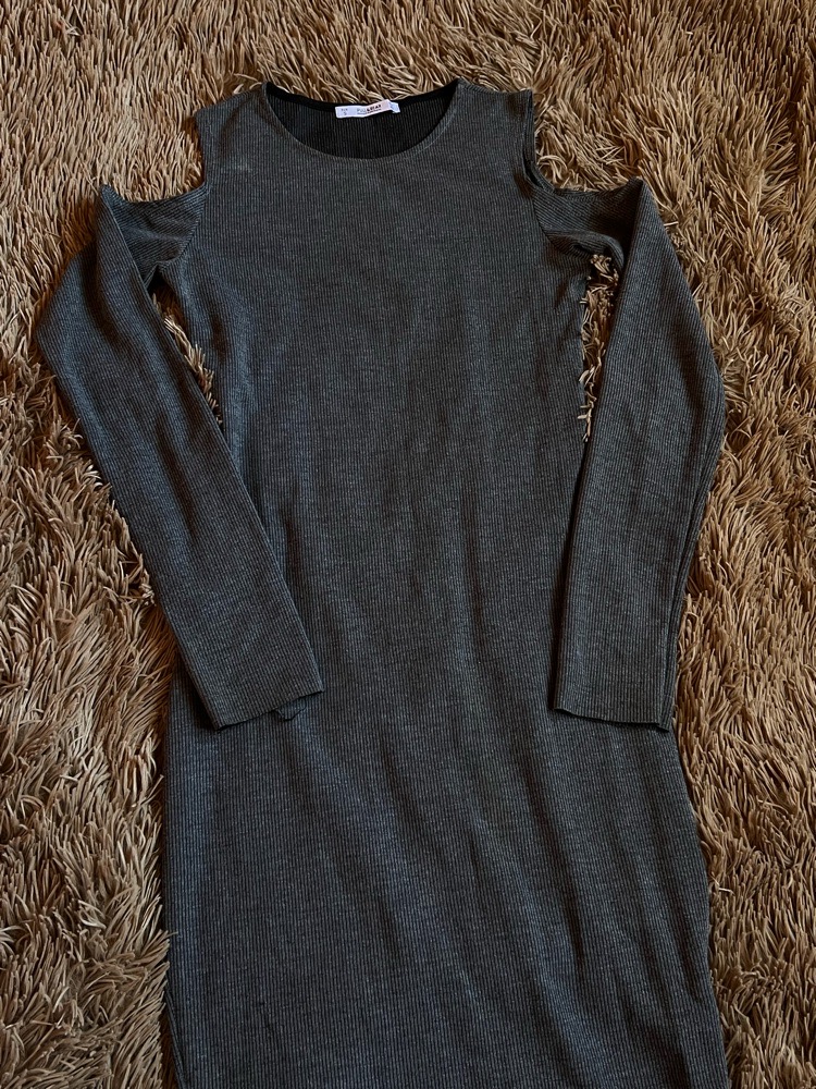 Robe grise pull and bear taille S 🤍