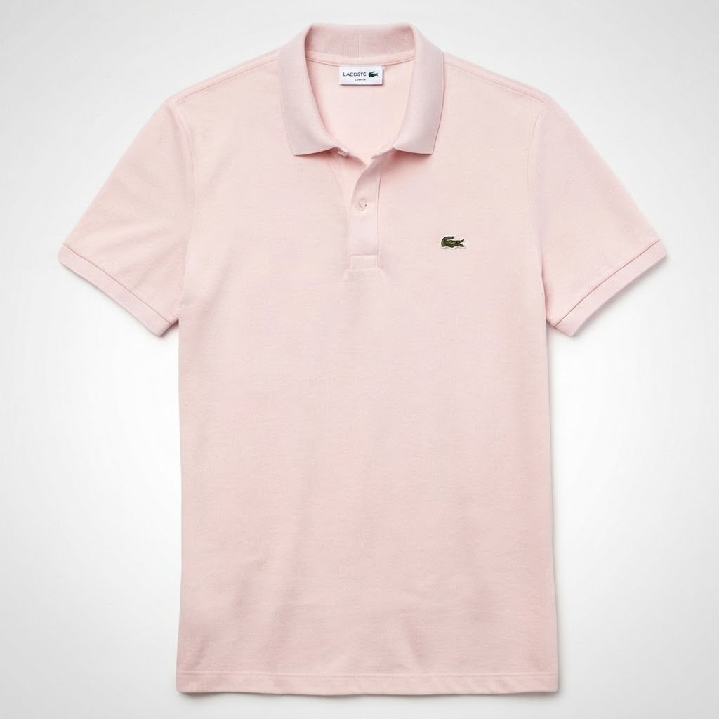 POLO LACOSTE rose pâle FEMME