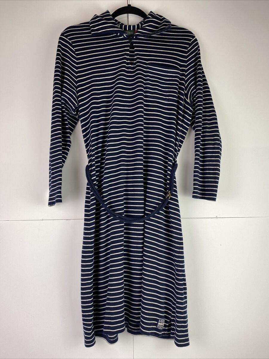 Robe ralf Lauren bleu marine rayé en coyon