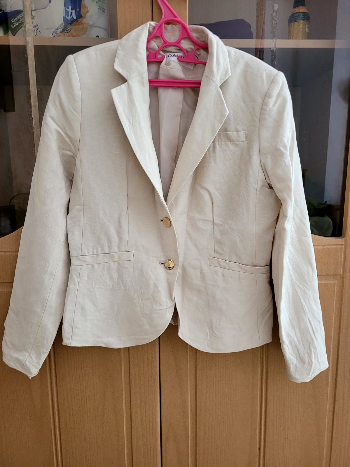 Calvin Klein blazer en lin/coton 