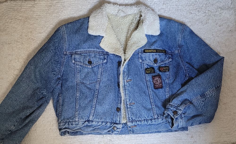 sublime veste jean authentique de la marque WAMPUM