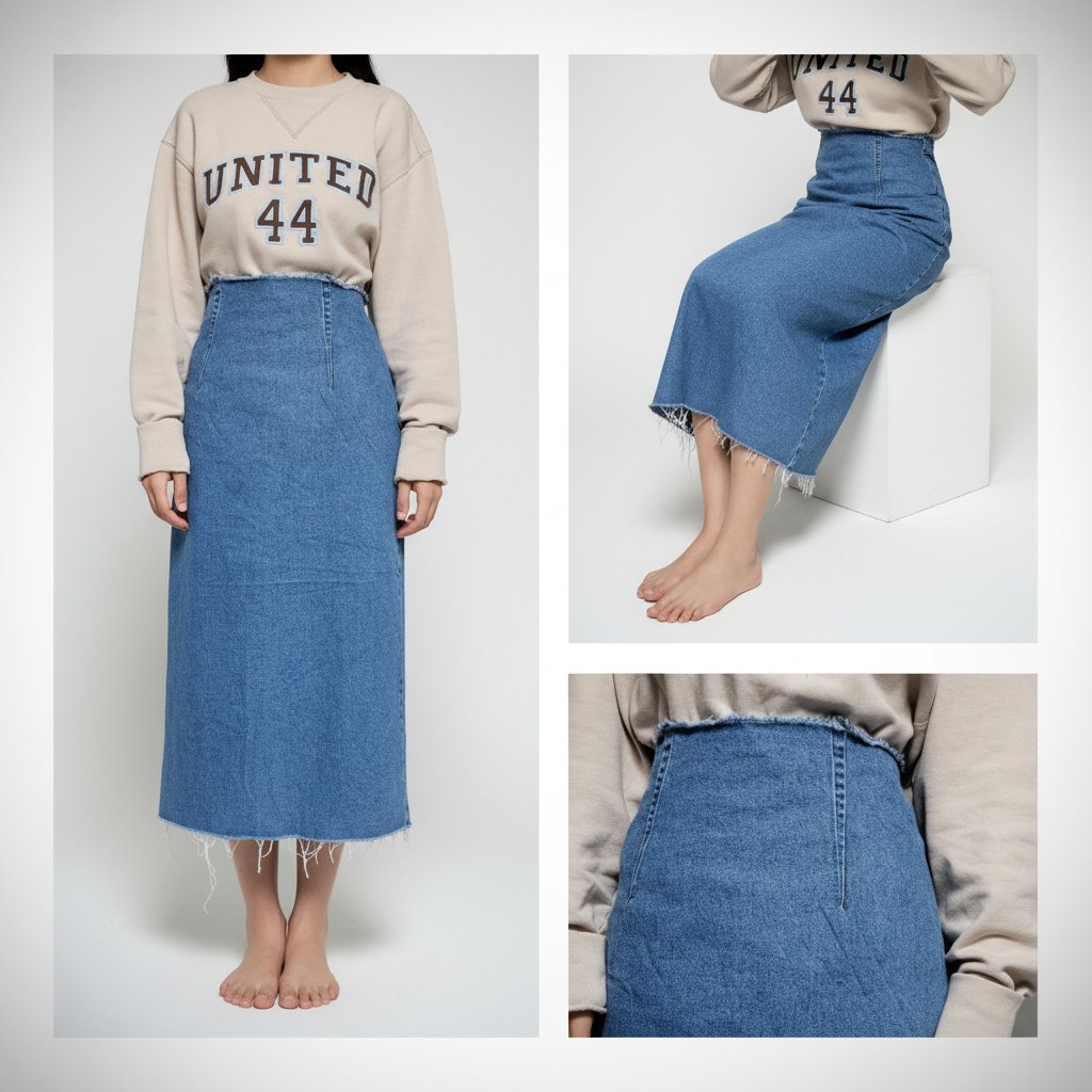 Jupe en jeans 