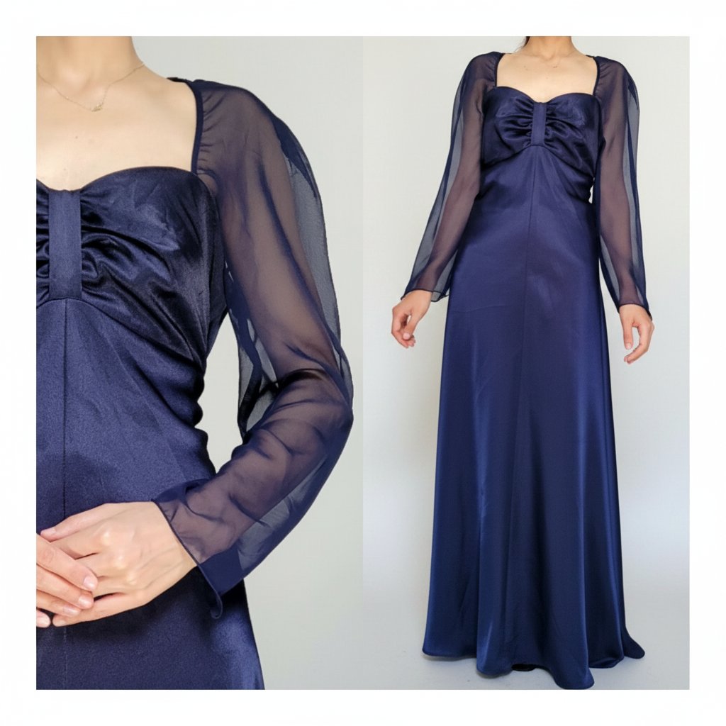 Robe satinée 