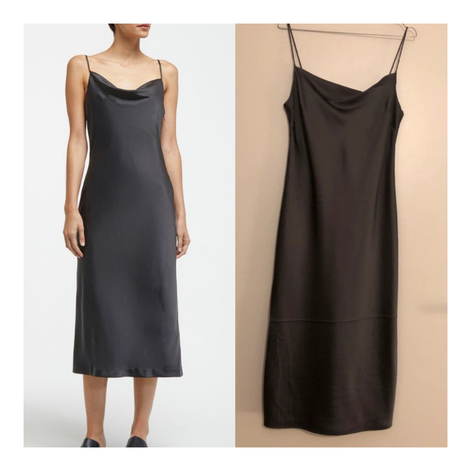 Robe effet satinée 