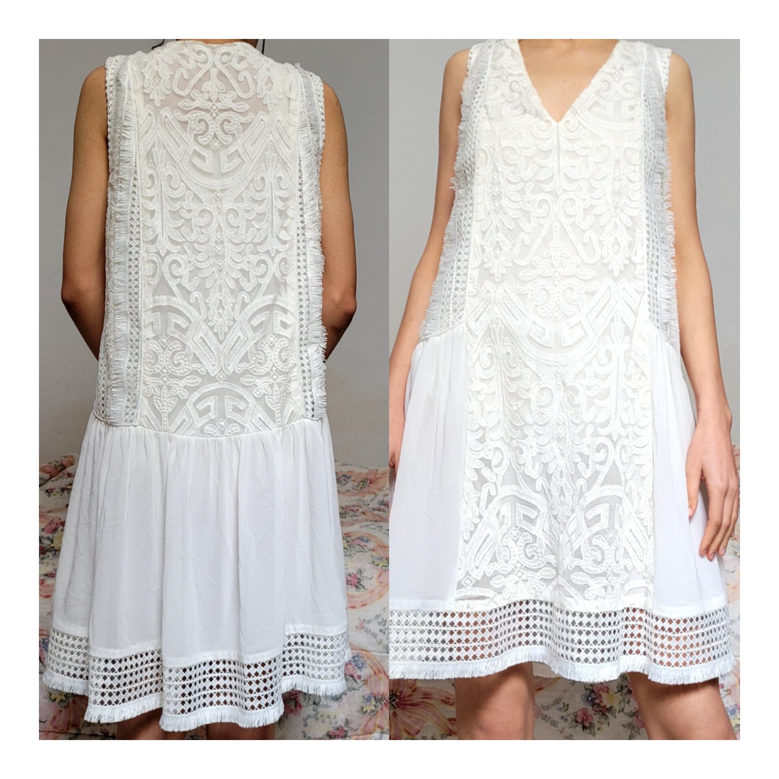 Robe broderie dentelle 