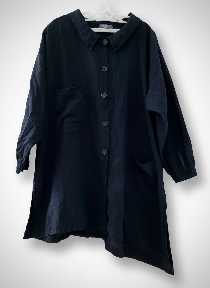 Chemise asymétrique coton